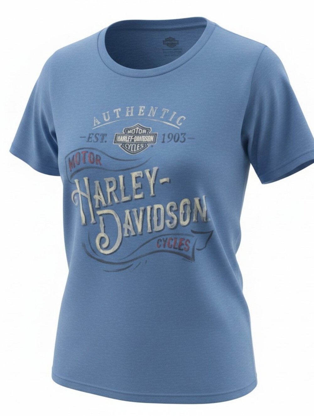 Harley-Davidson Blue Graphic T-Shirt Panama City Beach Florida - Picture 2 of 8